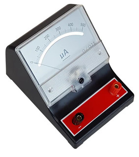 Analog Ammeter, 0 µA to 500 µA, DC, Case of 4_MAIN
