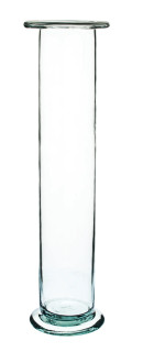 Eisco Labs: Gas Jar Cylindrical, 20cm Height, 5cm Diameter, Soda Glass without Lid and Heavy Foot_main