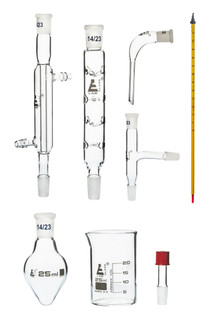 Eisco Labs: Simple Organic Chemistry Set - Micro, 8-Piece Glassware Kit_MAIN