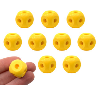 Eisco Labs: Molecular Model Yellow Ball – 2.2cm, 6 Holes, Pack of 10_main