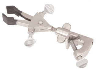 Eisco Labs:  2 Prong Double Adjustable Universal Clamp with Bosshead_main