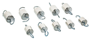 Eisco Labs: Steel Weights - Hooked, 375gm Capacity, Durable Design_main Eisco Labs: Steel Weights - Hooked, 375gm Capacity, Durable Design_main