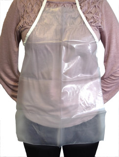 Eisco Labs: Clear Vinyl Apron, Extra Small - 15"W x 22"L_main Eisco Labs: Clear Vinyl Apron, Extra Small - 15"W x 22"L_main