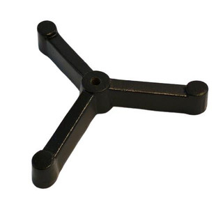 Eisco Labs: Medium Triangular Cast Iron Retort Base – 4" x 4" Lab Stand_MAIN