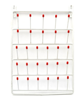 Eisco Labs: 28-Peg Wall-Mounted Test Tube Draining Rack_main