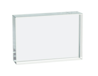 Eisco Labs: Clear Glass Rectangular Block – 75x50x12 mm Display Piece_main