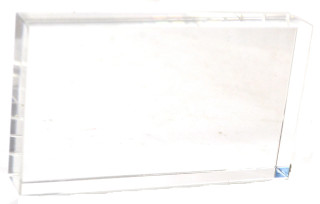 Eisco Labs: Clear Acrylic Block 115 x 65 x 18mm – Polished Rectangular Display_main