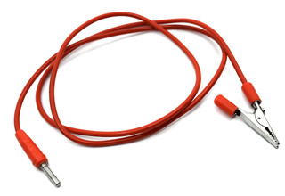 Eisco Labs: Connecting Leads, Length 1000mm, Red_main