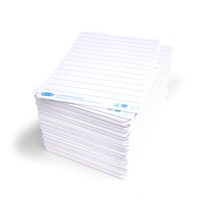 Show-Me Lined Whiteboards 11.7 x 8.3" – 100pk SUPERTOUGH_main