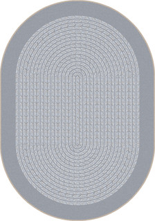 Like Home Silver Oval Rug – 5'4" x 7'8" Soft Floor Accent_main