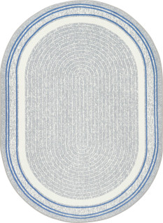 Cozy Corner 3'10" x 5'4" Oval Area Rug In Color Light Blue_main