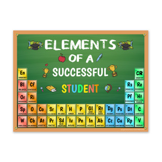 Elements Of A Successful Student Poster, 18 x 24, 13 Oz Vinyl, Grommets_main