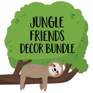 Jungle Friends Animal Wall Decor Bundle_main