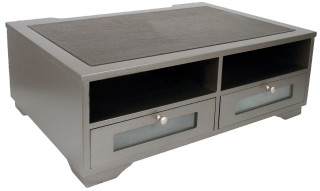 Wooden Compact Printer Stand with Storage Shelves_main