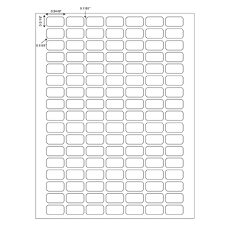Cryogenic Label Sheets for 0.5ml Tubes, White_main