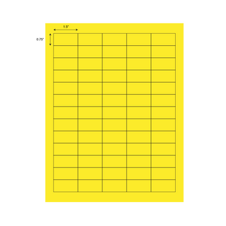 Cryogenic Yellow Label Sheets 38 x 19mm, 20 Sheets_main