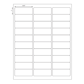 Cryogenic White Label Sheets 67 x 25mm, 20 Sheets_main