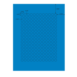Cryogenic Blue Dot Label Sheets for 1.5 – 2ml Tubes, 20 Sheets_main