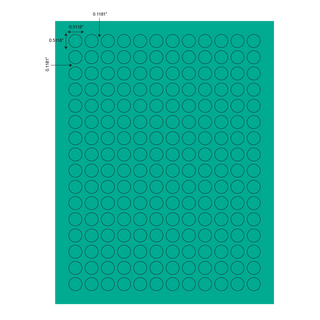 Cryo Green Dot Label Sheets for 1.5 - 2ml Tubes, 192 Labels_main