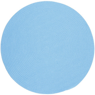 Happy Braids HB07 Solid Aqua Blue 10' x 10' Round_main