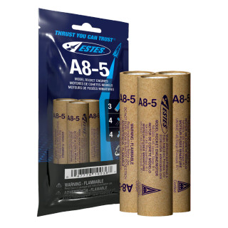 ESTES: A8-5 Model Rocket Engines 4-Pack Bag_main
