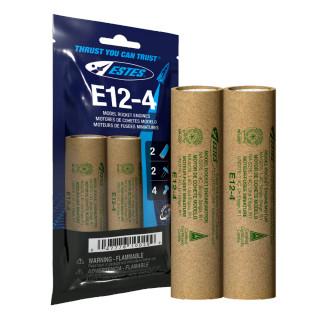 ESTES: E12-4 Model Rocket Engines (Bagged) Pack of 2_main