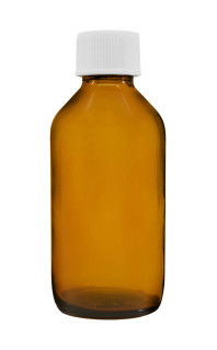 Eisco Labs: 100mL Amber Soda Glass Lab Reagent Bottle_main