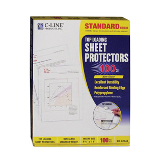 Standard Non-Glare Sheet Protectors 11 x 8.5, 100/Box_main