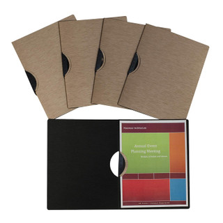 Modern Metallic Executive Report Covers, Bronze Finish, 5/PK_main