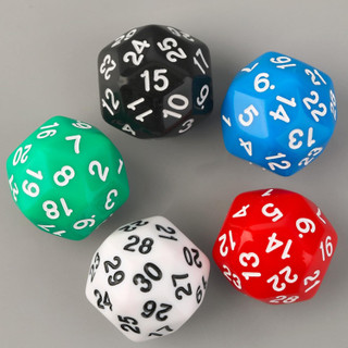 Optimally Numbered 30-Sided Gaming Die (Color Varies)_main