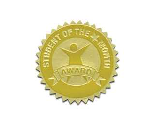Gold Foil Student of the Month Certificate Seals_main