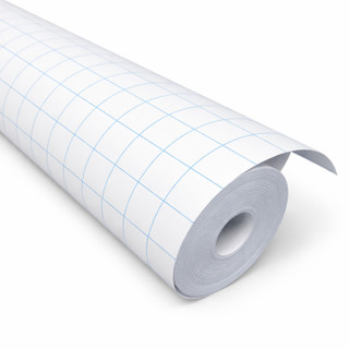 1 Inch Graph Paper Roll – 36” x 100’ Blue Grid, Large Format Blueprint Paper, 24 lb Bond for Classroom, STEM, Math & Design Projects_main