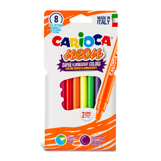 CARIOCA Neon Paperboard Wallet - 8 Count Markers per Box (Pack of 24 Boxes)_main