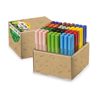 CARIOCA Ecofamily Jumbo Schoolbox - 72 Count Markers per Box (Pack of 1 Box)_main