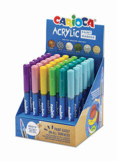 CARIOCA Acrylic Paint Marker - 36 Count Markers Expo Fancy Colors per Box (Pack of 8 Boxes)_main