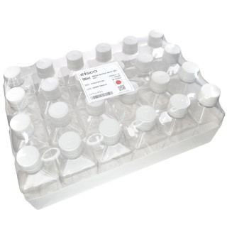 Eisco Labs: Pack of 24, 500mL Sterile PET Media Bottles with HDPE Caps, Leakproof, Tamper-Evident, Lab-Grade, Ideal for Lab Reagents, Buffers & Biopharmaceutical Processing_main