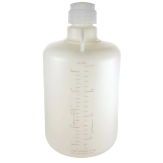 Eisco Labs: 20L HDPE Carboy, Silicone-Lined Polypropylene Cap, Leakproof Tested, Non-Sterile, -100 to 120°C Temperature Range_main