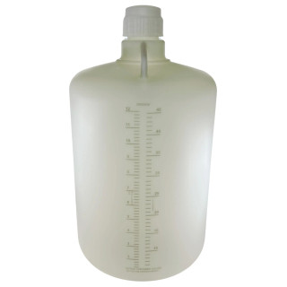 Eisco Labs: 50L HDPE Carboy, Silicone-Lined Polypropylene Cap, Leakproof Tested, Non-Sterile, -100 to 120°C Temperature Range_main