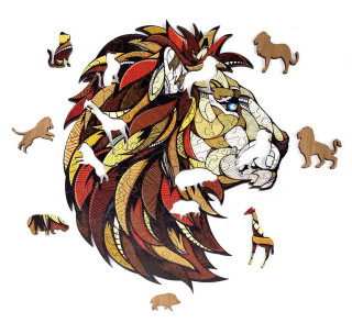 Lion Classic Wooden Puzzle - Medium Size_main