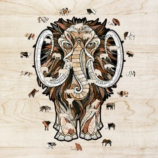 Mastodon Classic Puzzle Large Wooden Set_main