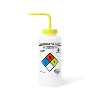 Unisafe Sodium Hypochlorite Vented Wash Bottles 1000ml, PK/4_main
