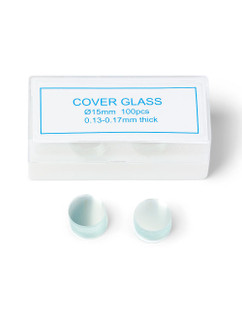 Round Glass Coverslips 15 mm, Pack of 100_main