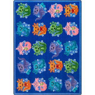 Alotl Readers 7'8" x 10'9" Area Rug in Color Blue_main