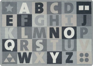 Colorful Learning 5'4" x 7'8" Area Rug in Color Chalkdust_main