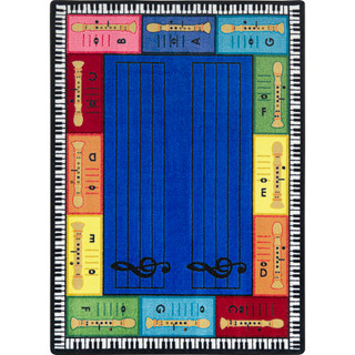 Recorderific 7'8" x 10'9" Area Rug in Color Multi_main
