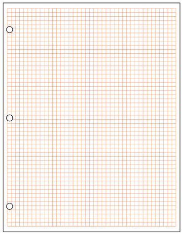 Metric Graph Paper, 1/2 cm
