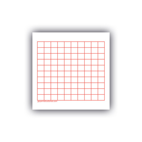 Graphing 3M Post It Notes-10 x 10 Grid