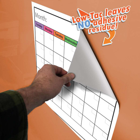Repositionable, Low-Tac Peel & Stick - Calendar | Geyer Instructional