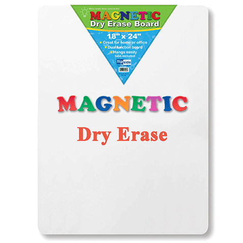 Economical, unframed board with magnetic-receptive plain dry erase surface is ideal for academic practice, doodling, and for use with magnetic manipulatives!