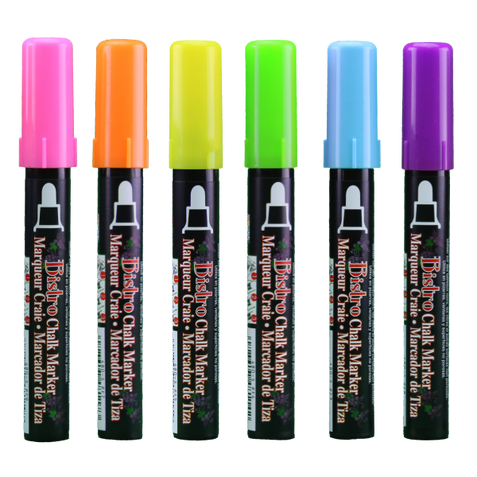 Chalk Markers-Assorted colors-set of 6